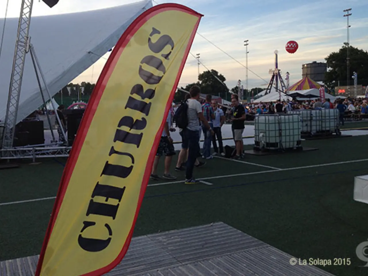 Festive mountain celebration on holiday day