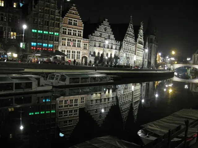 Scenery of Frederik VII's canal in Løgstør