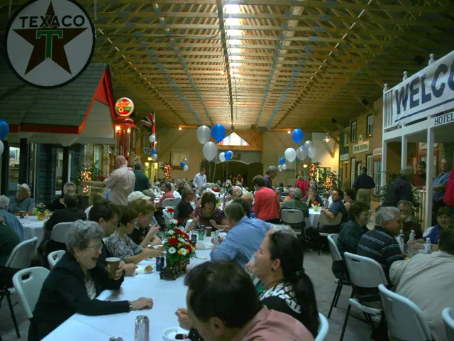 Transformed garden seating area with £8 B&M lampshades into outdoor solar lights, creating a...
