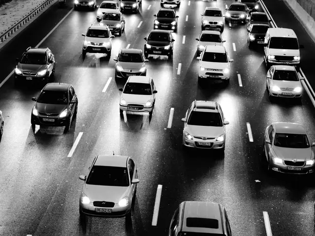 Taxi's Gradual Departure from the Scene, Signaled by the Fading Beige Hue