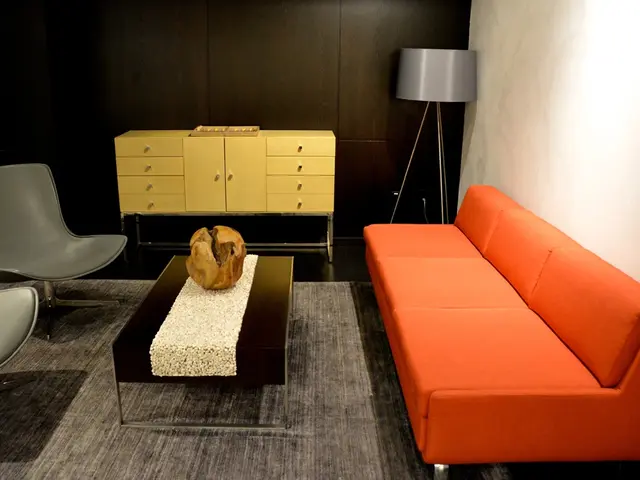 In agreement with design experts, synchronizing sofa and wall colors creates an intentional...