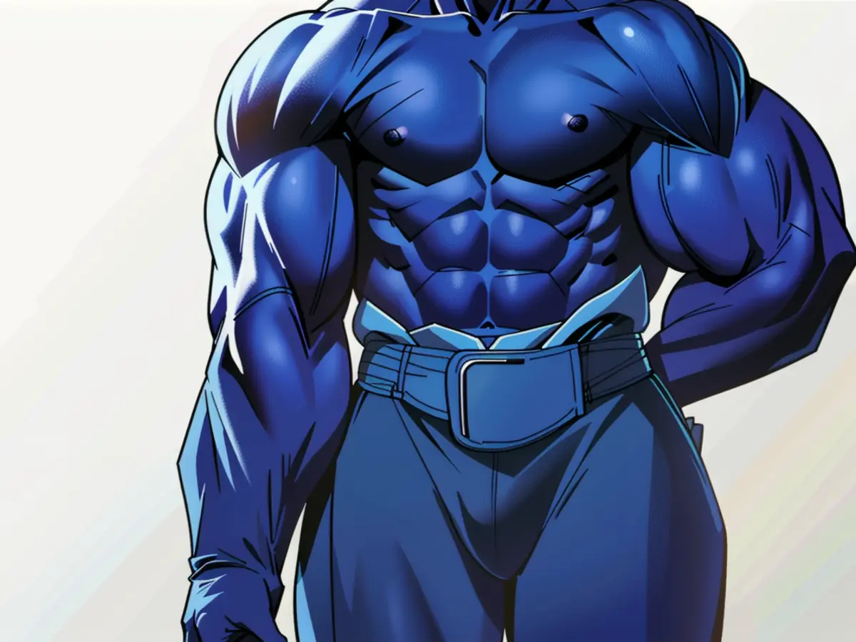 Subject: Arrest Warrant Issued for Alleged Cyberstalker, John Doe Individual in a blue hoodie, hood up and loose pants, casually turned away in a relaxed atmosphere.